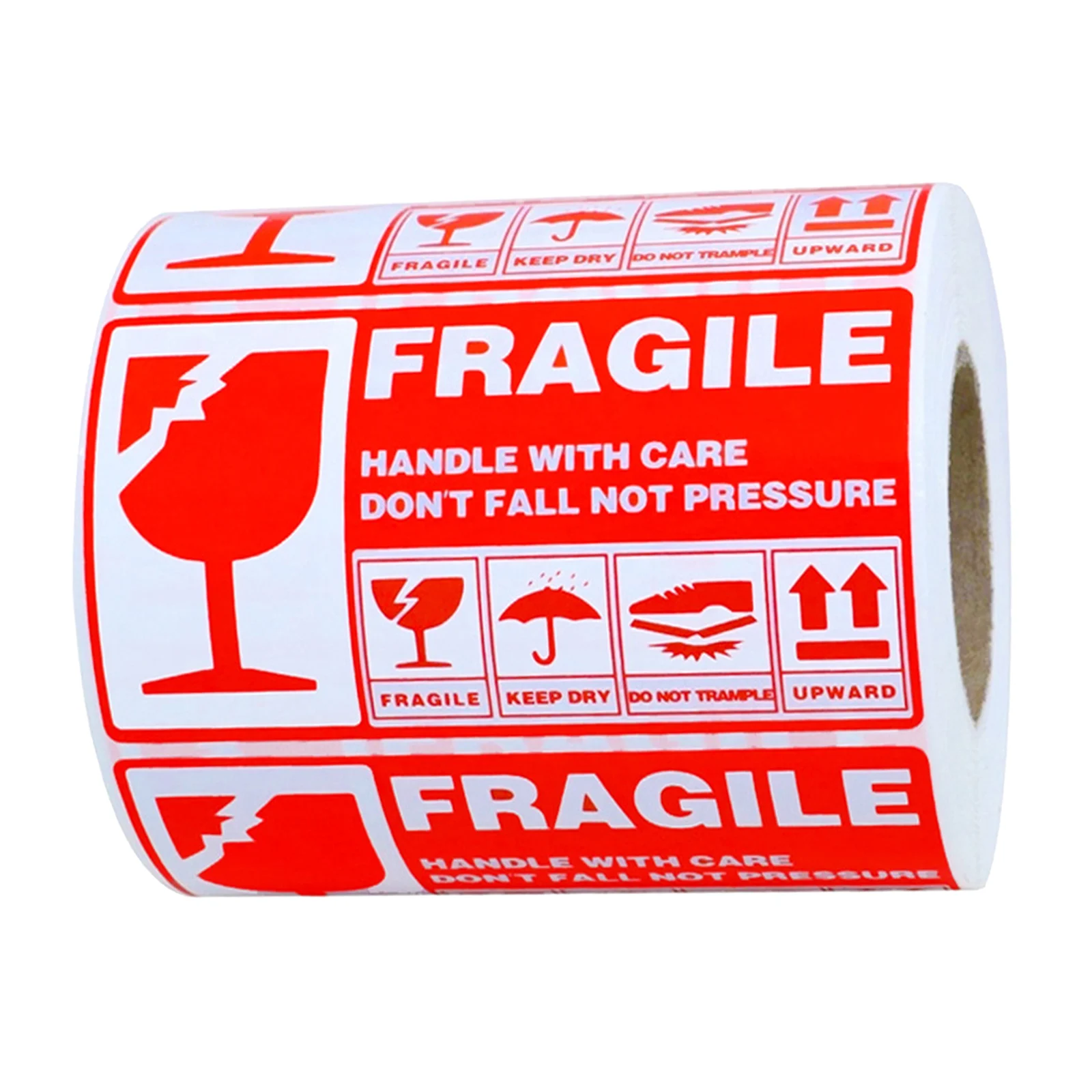 1 рулон 300 этикеток хрупкие наклейки Предупреждение с предупреждением о заботе