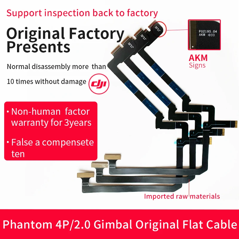 Original Gimbal Flat Cable for DJI Phantom 4A 4PRO and 4PRO 2.0 (art.: 3a37fb2cb6f) - 3a37fb2cb6f