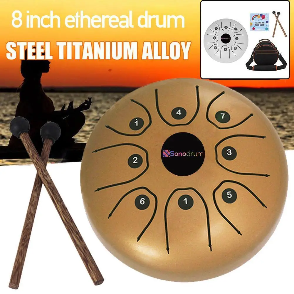 ВОЛШЕБНЫЙ БАРАБАН 8 дюймов тонов забывание с сумкой беспокойство Музыкальный