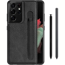 Stylus Pen socket S Pen Slot Case For Samsung Galaxy S21 Ultra Original Nillkin Aoge Leather Back Cover With pocket Holder