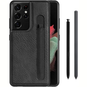 stylus pen socket s pen slot case for samsung galaxy s21 ultra original nillkin aoge leather back cover with pocket holder free global shipping