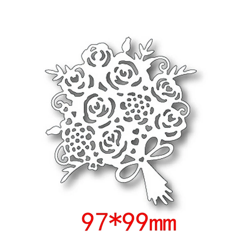 Красивый свадебный букет популярные недорогие металлические штампы для