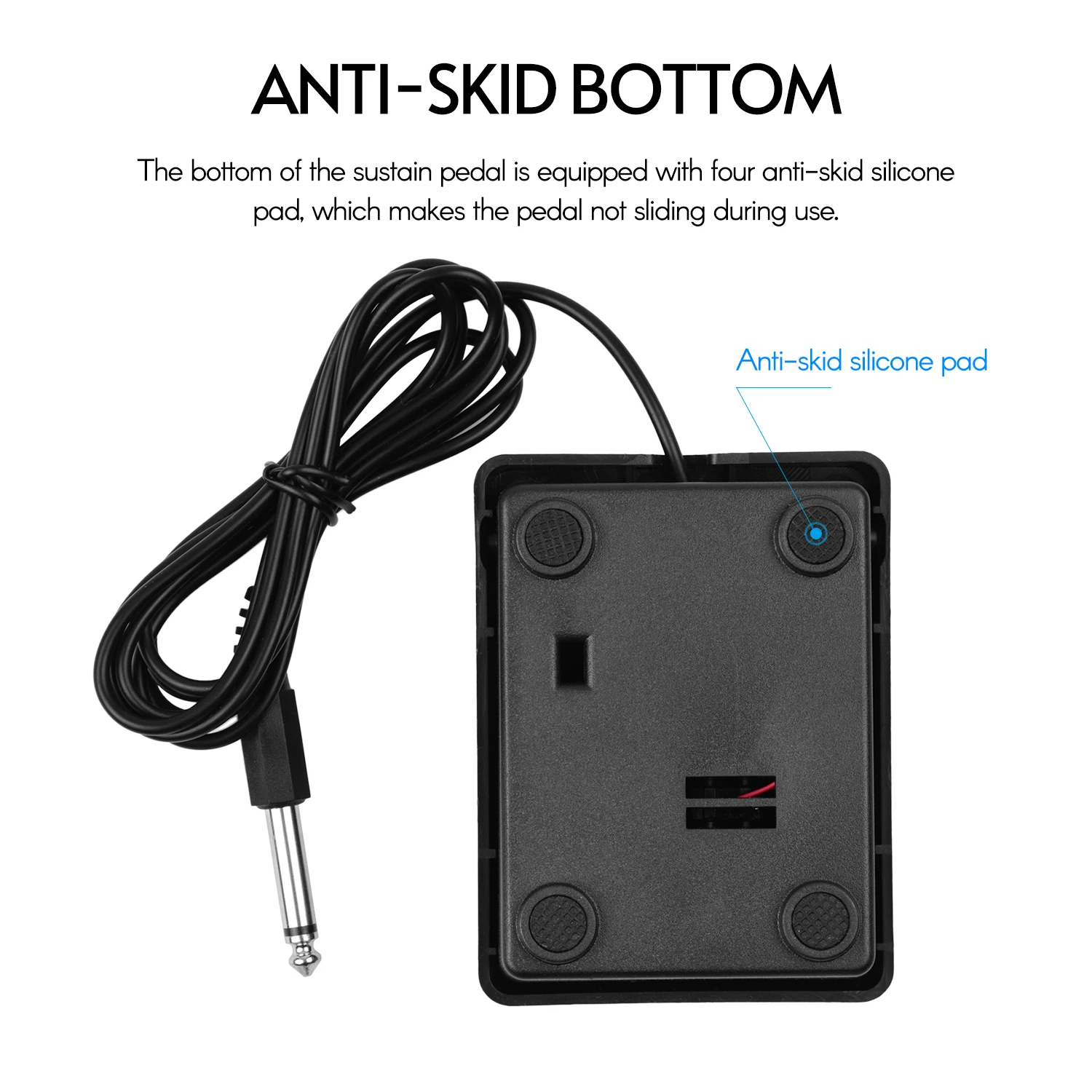 Универсальная педаль для рулонного пианино электронная клавиатура 6 35 мм