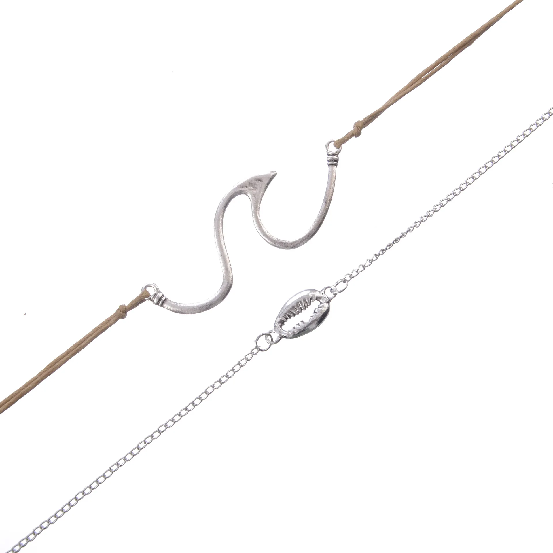 Новые европейские и американские морские волнистые характерные раковины Footchain