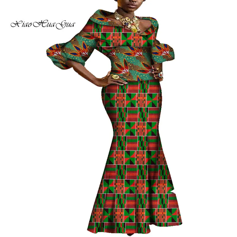 Moda africano vestidos para mulheres bazin riche