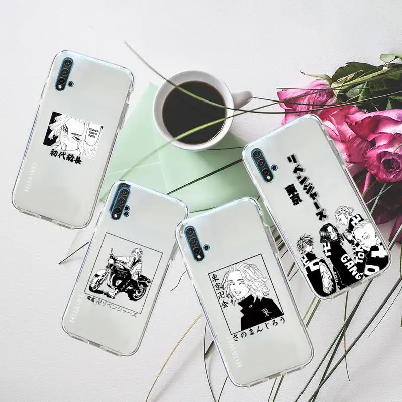 

Tokyo Revengers Japanese Anime Phone Case Transparent for Huawei honor P mate 40 20 30 10 50 i 9 x mate pro lite 8a
