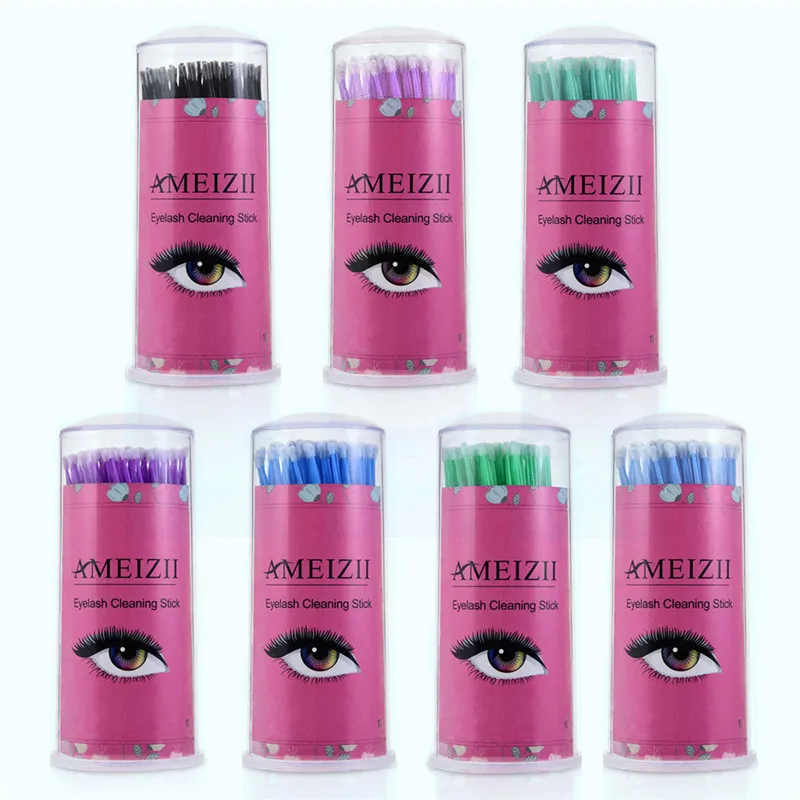 Новинка 100 шт. Хлопковые Тампоны прочные Микро одноразовые щеточки для