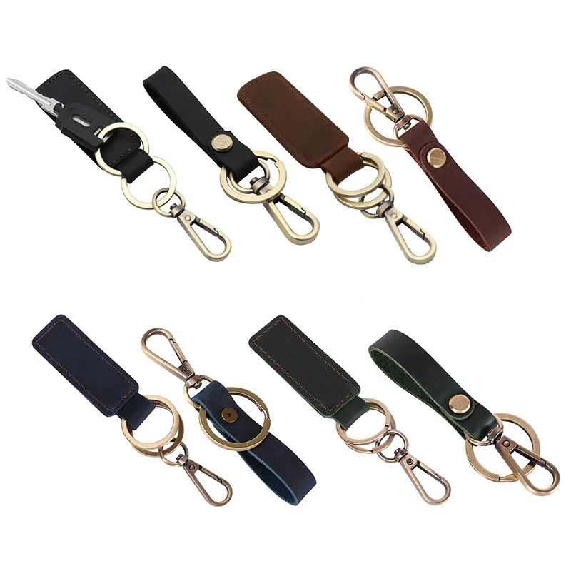 Автомобильный винтажный брелок для ключей мода ручной работы и кожаного брелка