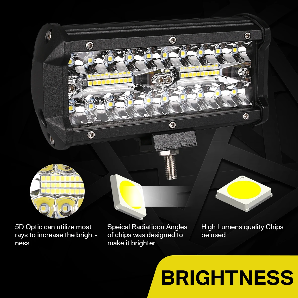 Светодиодсветильник противотуманная фара 7 дюймов 120 Вт с комбинированным