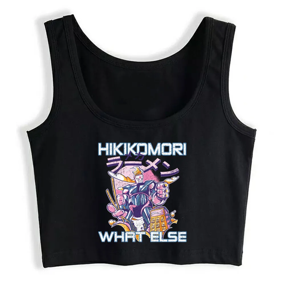 

Crop Top Women Anime Manga Japan My World Harajuku Tank Top Women Sleeveless Women Clothes