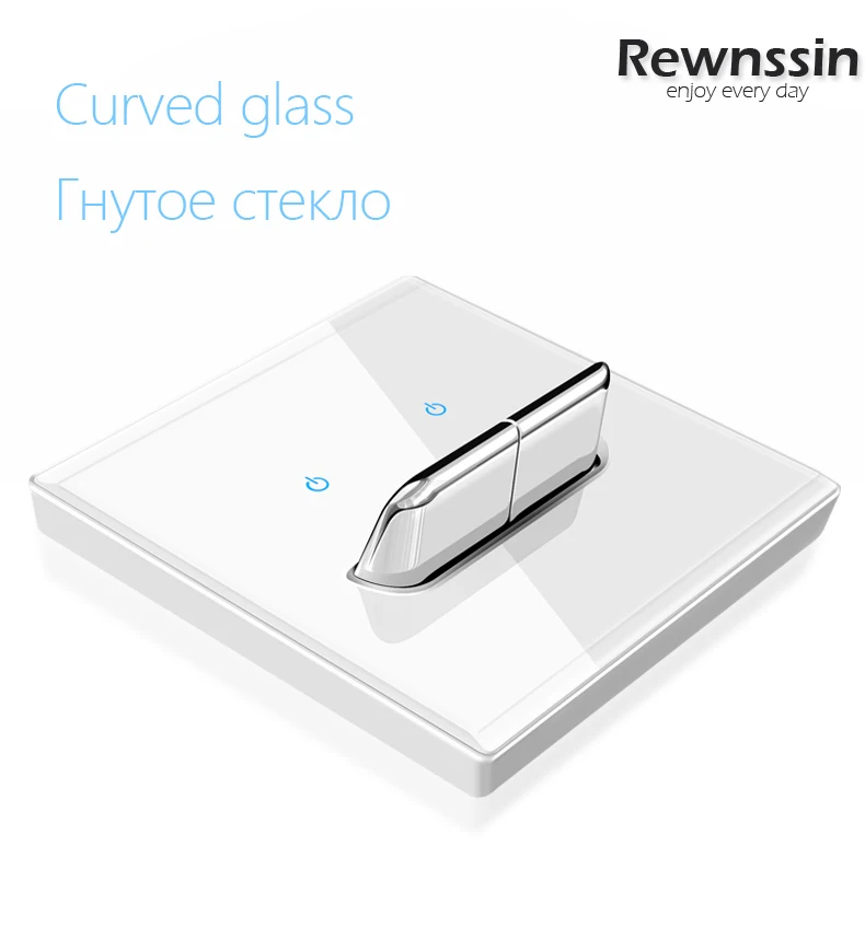 

Wall Reset Push Key Switch,Light ON/OFF 110-250V 16A,Tempered Glass Panel,LED Power Indicator,1-4 Gang Toggle Button switches