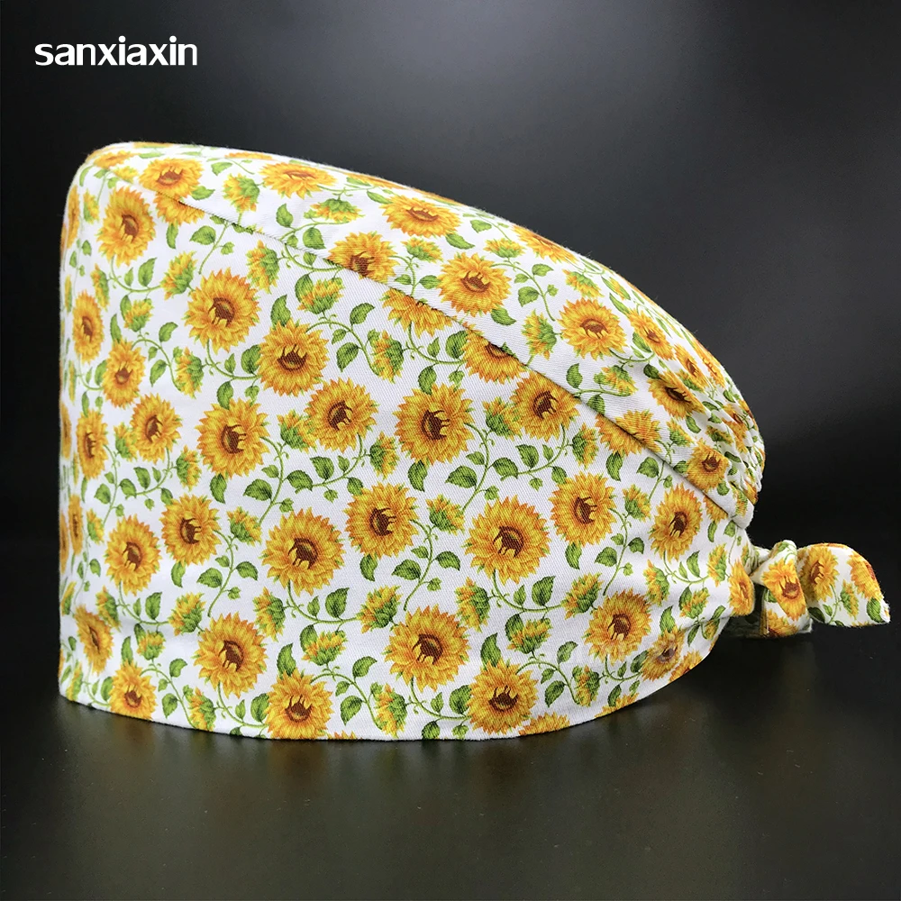 

Шапка для волос унисекс, регулируемая, из больничные шапочки хлопка, впитывающая пот