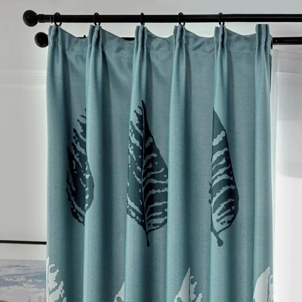 Затемняющие шторы YokiSTG с большими листьями для гостиной спальни кухни занавески