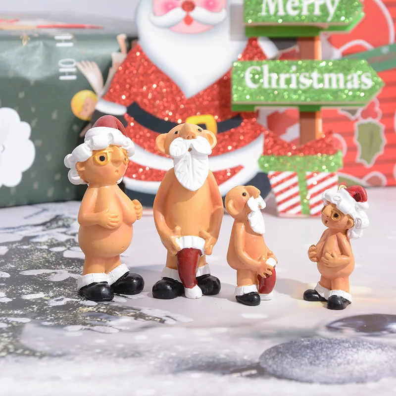 

Funny Naked Santa Claus Hanging Pendant for Party Home Office Decoration Christmas Ornaments Miniatures Kid Naughty Gift