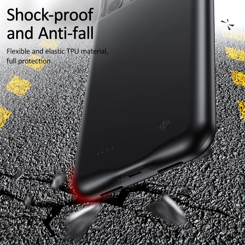 USAMS для iPhone 11 Pro Max чехол зарядного устройства внешней зарядки внешний аккумулятор