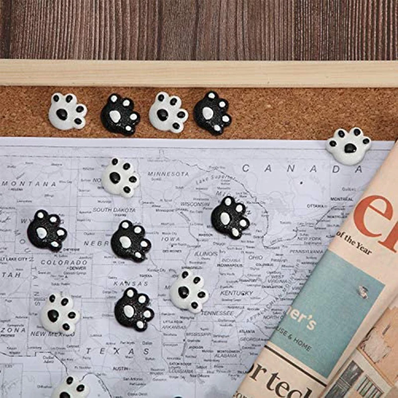 

25 Pieces of Print Animal Thumb Tip Decorative Thumbtack Suitable for Cork Board Home and Office with Box