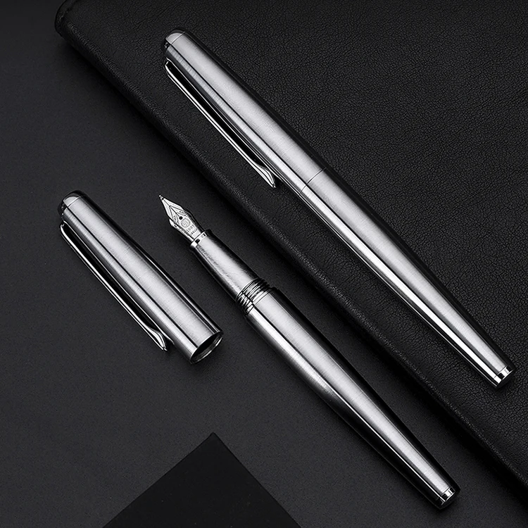Перьевая ручка из нержавеющей стали EF F с изогнутым пером каллиграфические ручки