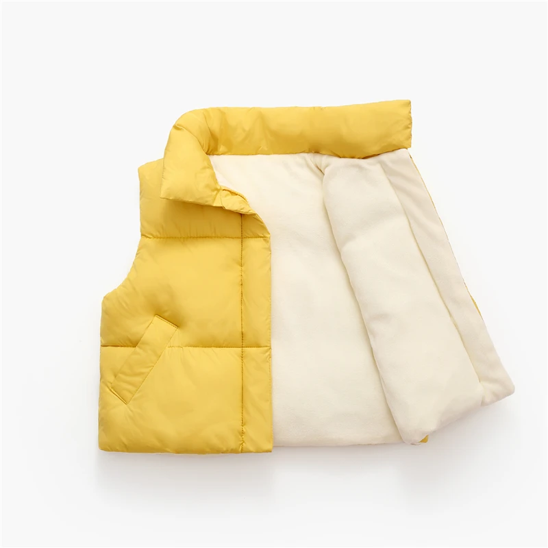 Осень-зима детские жилеты пальто От 2 до 8 лет теплые для мальчиков яркие цвета