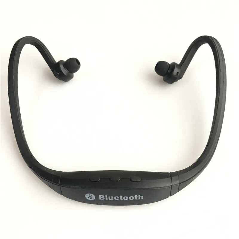 Black Bluetooth наушники Handfree Спортивные Беспроводные S9 наушники-вкладыши гарнитура с микрофоном для iPhone samsung Xiaomi huawei kulaklik - Цвет: Black