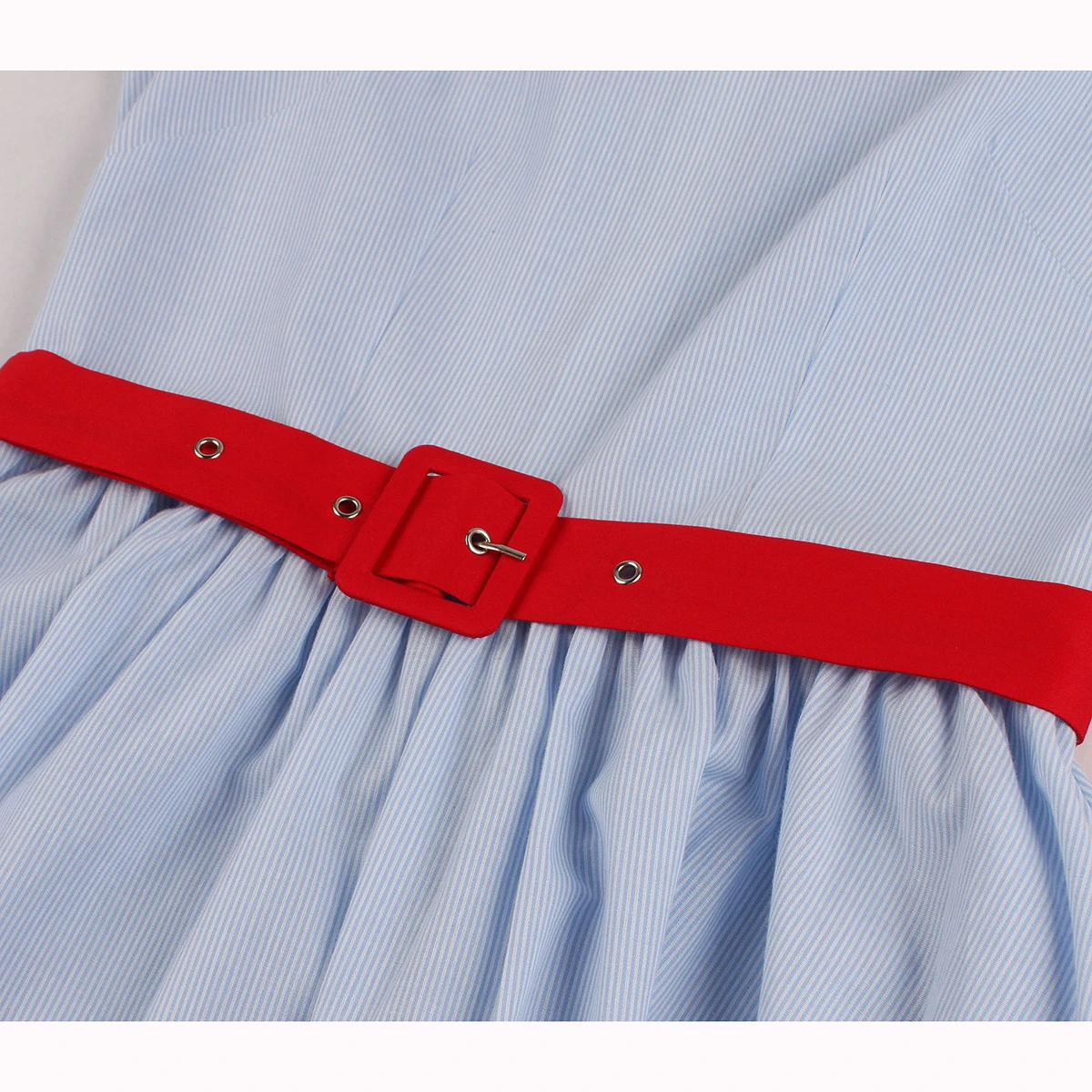

Sleeveless Women Party Dress With Belt 50s 60s Cotton Retro Vintage Plus Size Tunic Midi Sundress Swing Office Swing Sundress