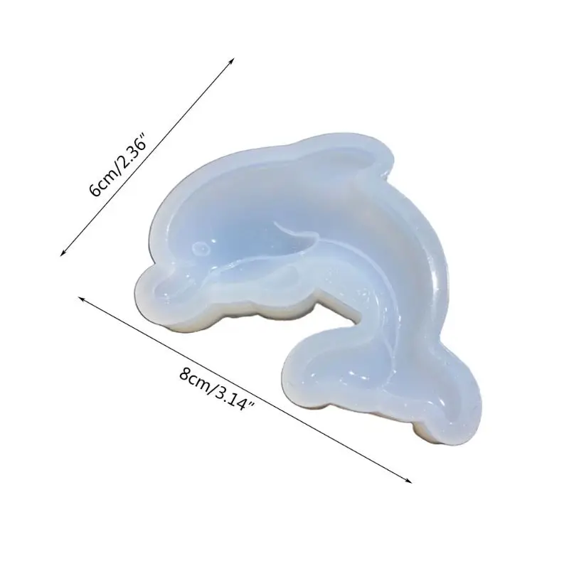 

Crystal Epoxy Resin Mold Dolphin Pendant Casting Silicone Mould DIY Crafts Tool