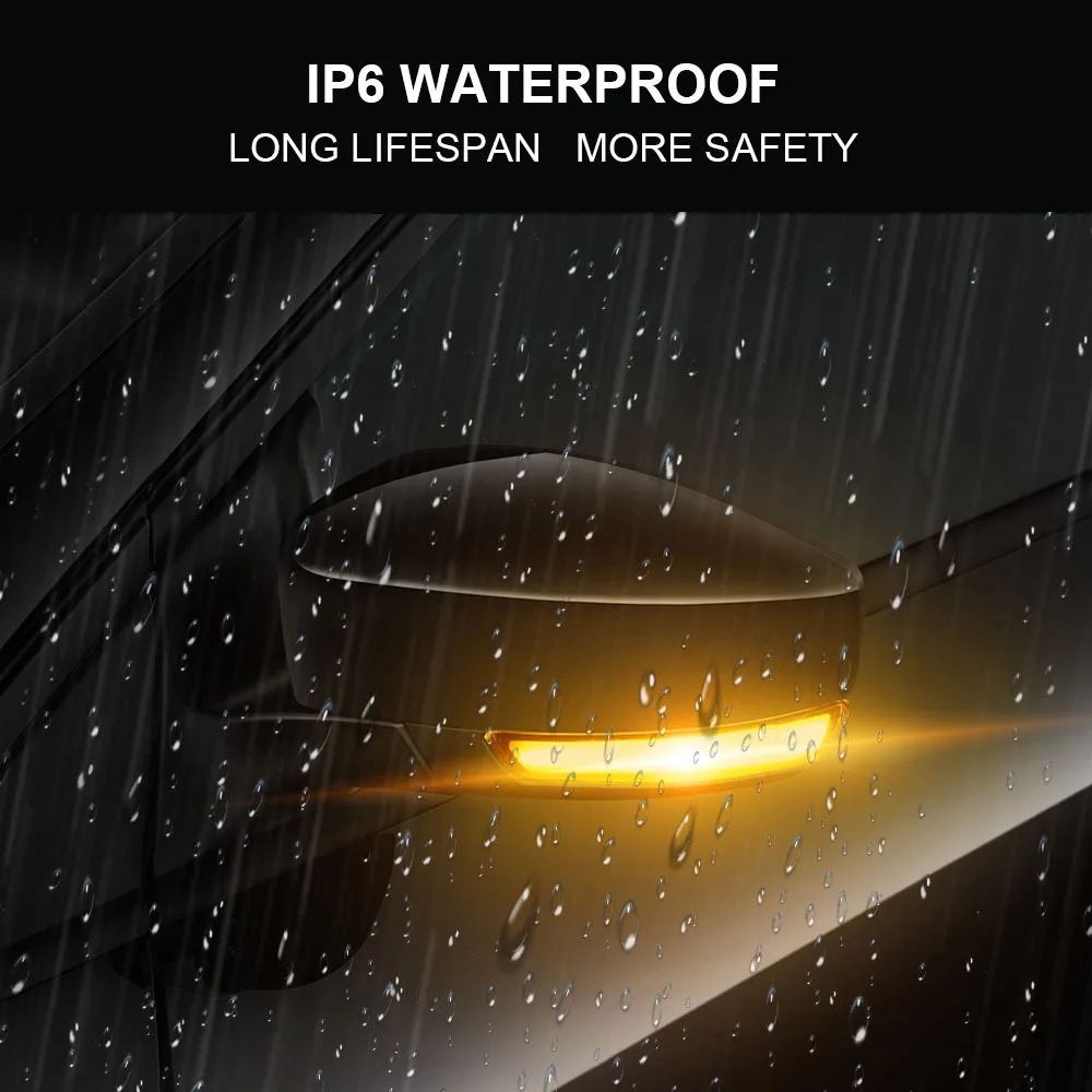 Автомобисветильник поворотный сигнал Dasbecan динамичессветодиодный Светодиодная