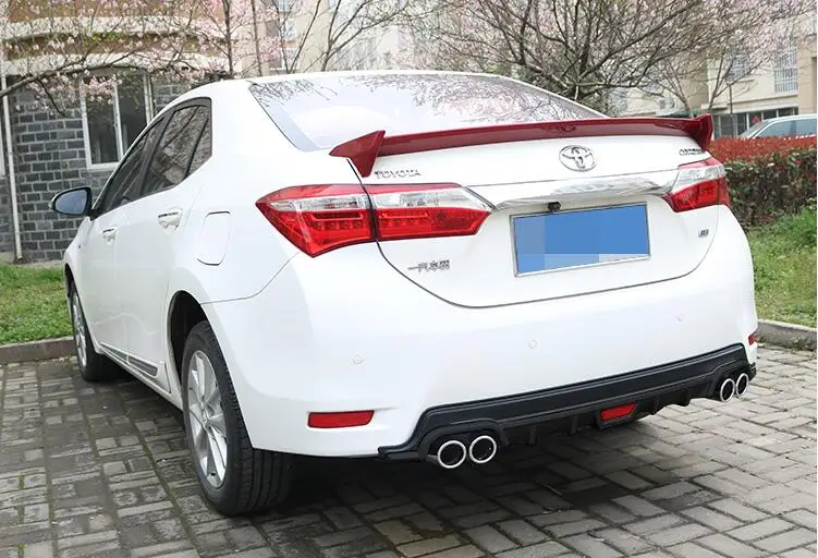 Задний спойлер для Toyota corolla протектор диффузора заднего бампера