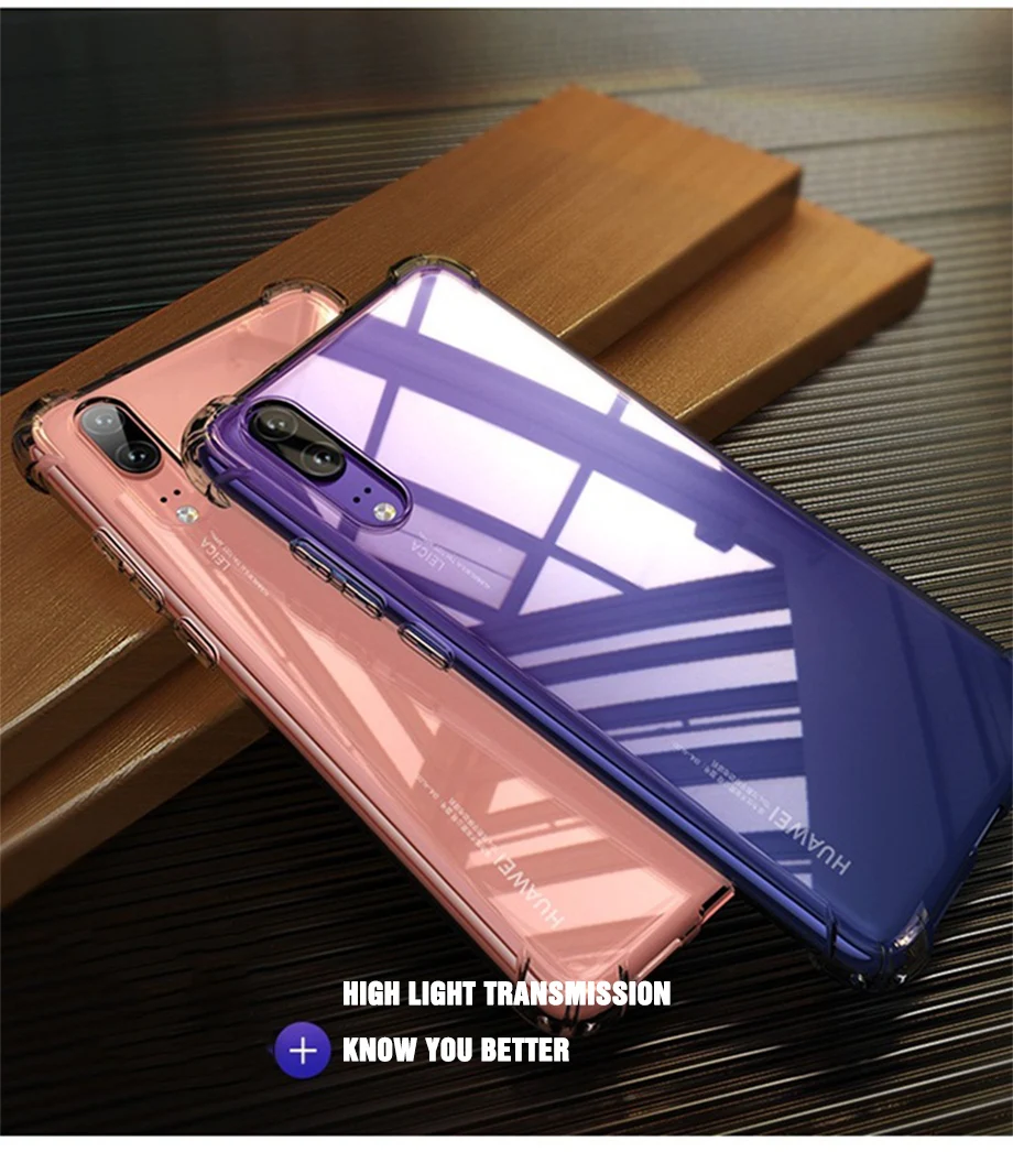 Мягкий ТПУ противоударный чехол для huawei P20 Lite P20 Pro P30 Mate20 Lite Mate30 Pro Чехол на Honor 20 V20 защитная задняя крышка для телефона