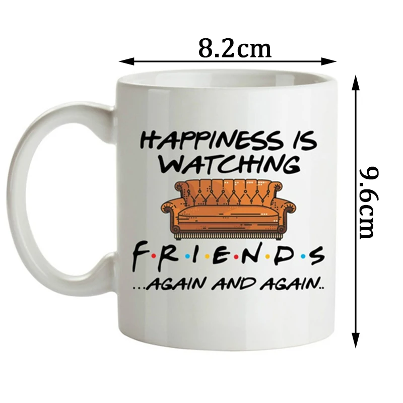 1 шт. Новинка 350 мл классические кружки счастье-смотреть друзей для путешествий
