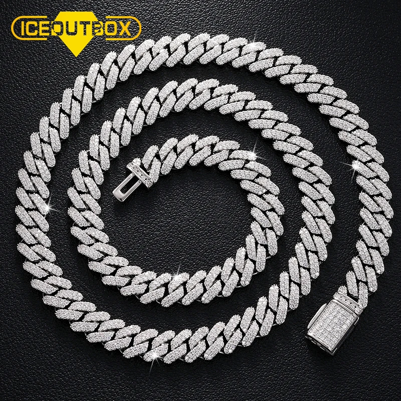 

Ожерелье из кубинских звеньев Майами с кристаллами, 9 мм, 2 ряда