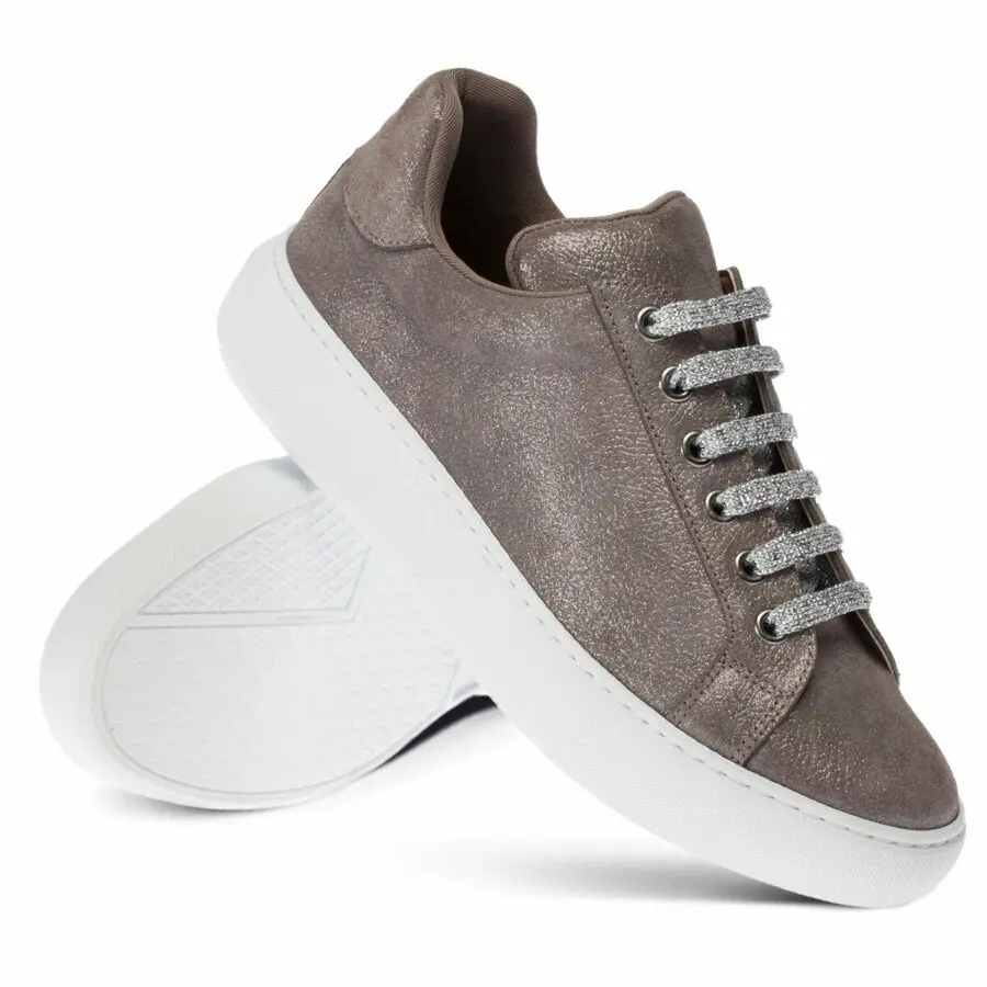

Sneakers Women Deery, Genuine Suede Beige Color Women Sneaker