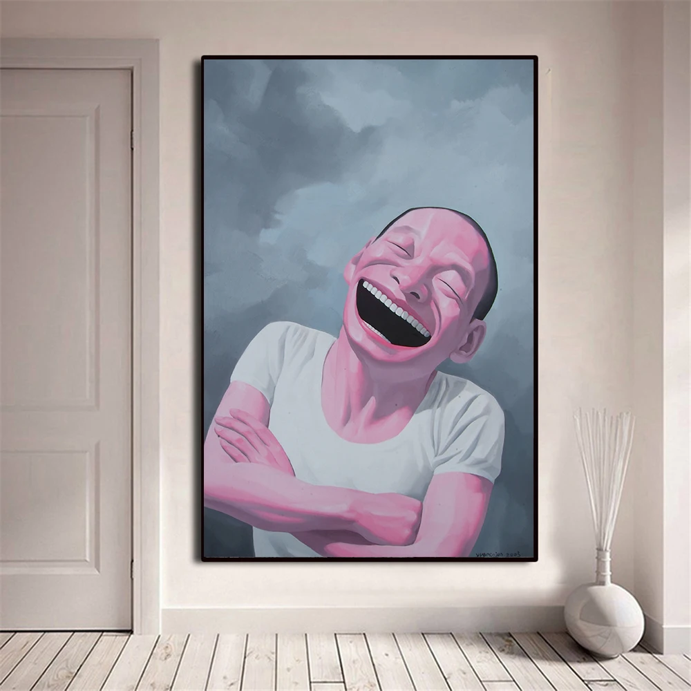 Классический мужской комикс Смеющийся холст забавные картины ворона стена