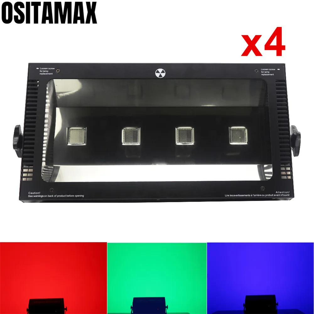 Стробоскоп для дискотеки 4 шт./лот светодиодный стробоскоп высокой мощности с COB