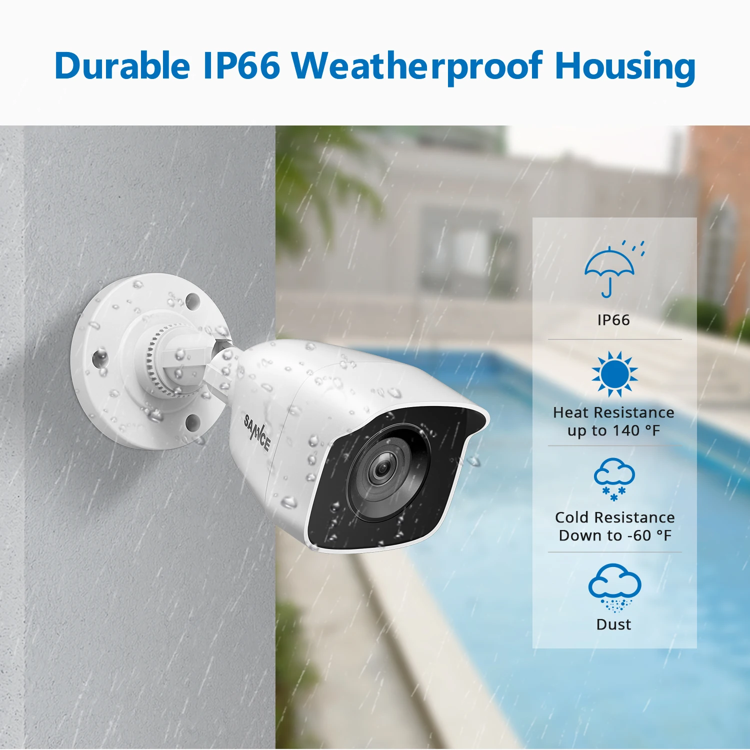 SANNCE 4CH DVR CCTV система 2 шт/4 шт 2MP IR Наружные камеры безопасности 1080P TVI 1280TVL комплект