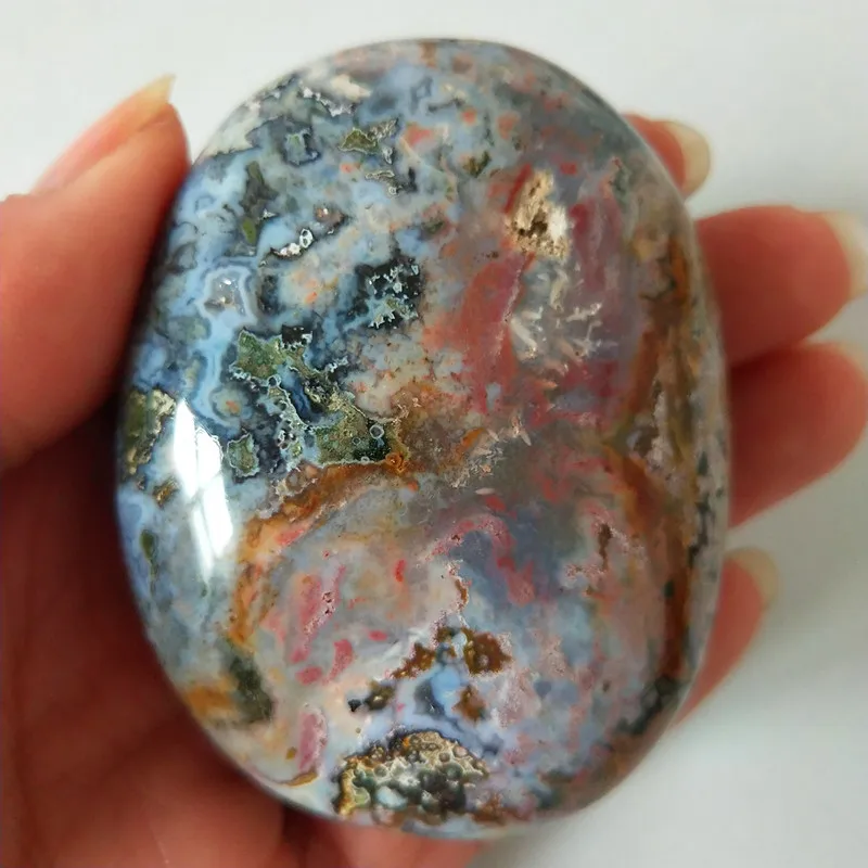 Натуральные камни морская яшма пальмовые камни игрушки маленькие камни и кристаллы целебный кристалл - Цвет: A05      143g