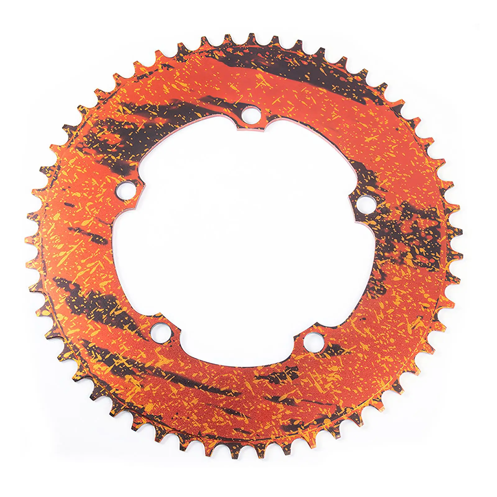 

54T 130BCD Bicycle Chainring Aluminum Alloy Hard Bike Road Chain Ring Aluminum Alloy Repairing Replacement Sky-Blue Pattern