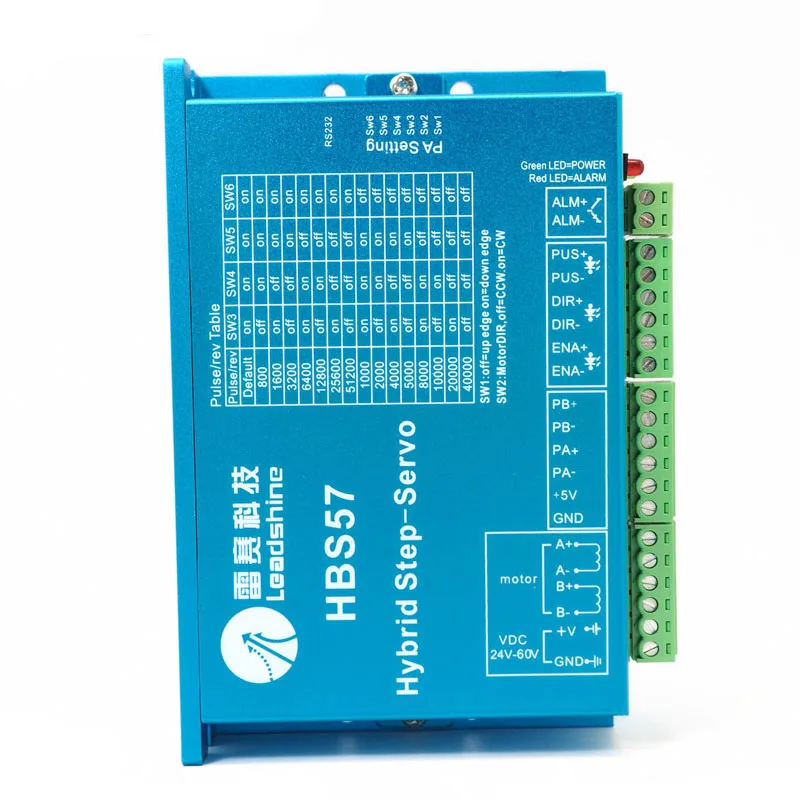 Гибридный сервопривод HBS57 с 57 сериями ток замкнутого цикла: 7А диапазон деления: 200