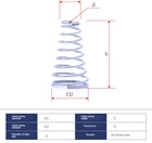 SUS304 башня, пагода пружина 0,5 мм провод маленький конический давление сжатия пружина нестандартный заказной