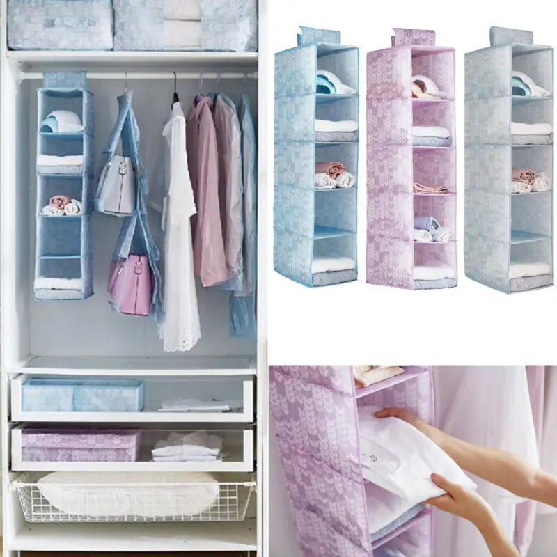 Новый бренд складной шкаф для одежды органайзер подвесного тренинга 5 полка