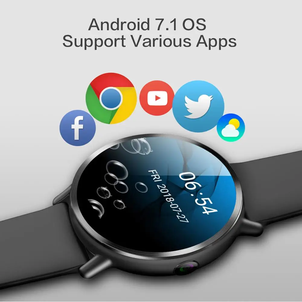 Новинка 2020 умные часы спортивные GPS Android 7 1 4G 2 03 дюймов 900 мАч 8 Мп камера