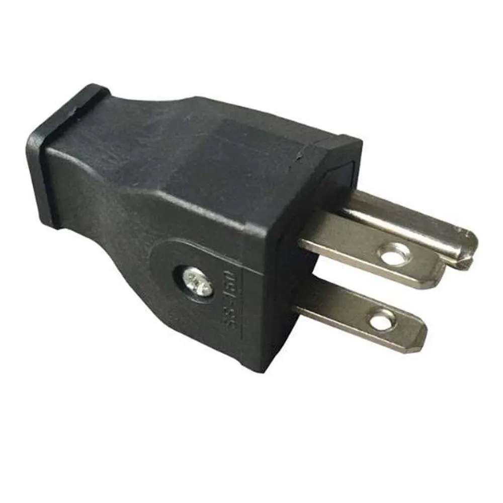 Черный медный Американский сборный промышленный адаптер питания штепсельная
