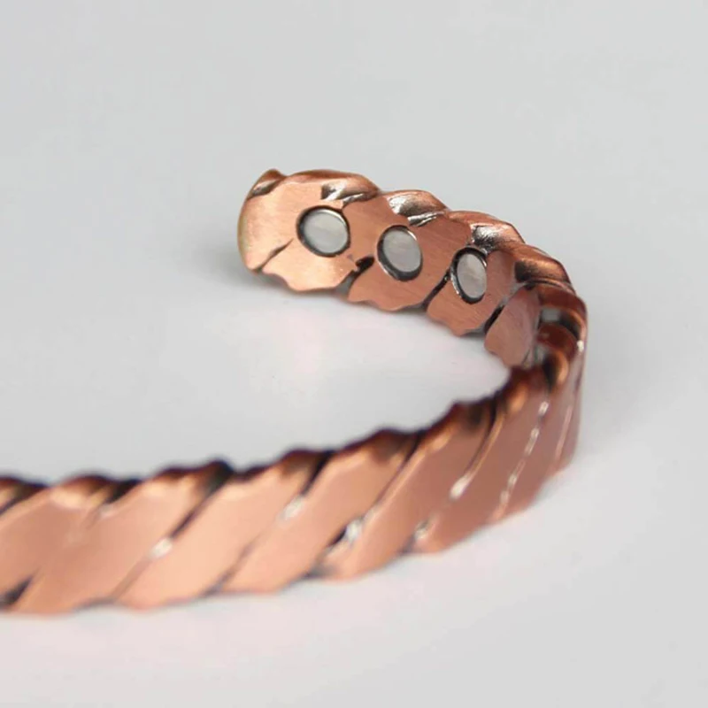 Oktrendy женский медный браслет с магнитами 3000 Гаусс 6 шт. японский магнитный