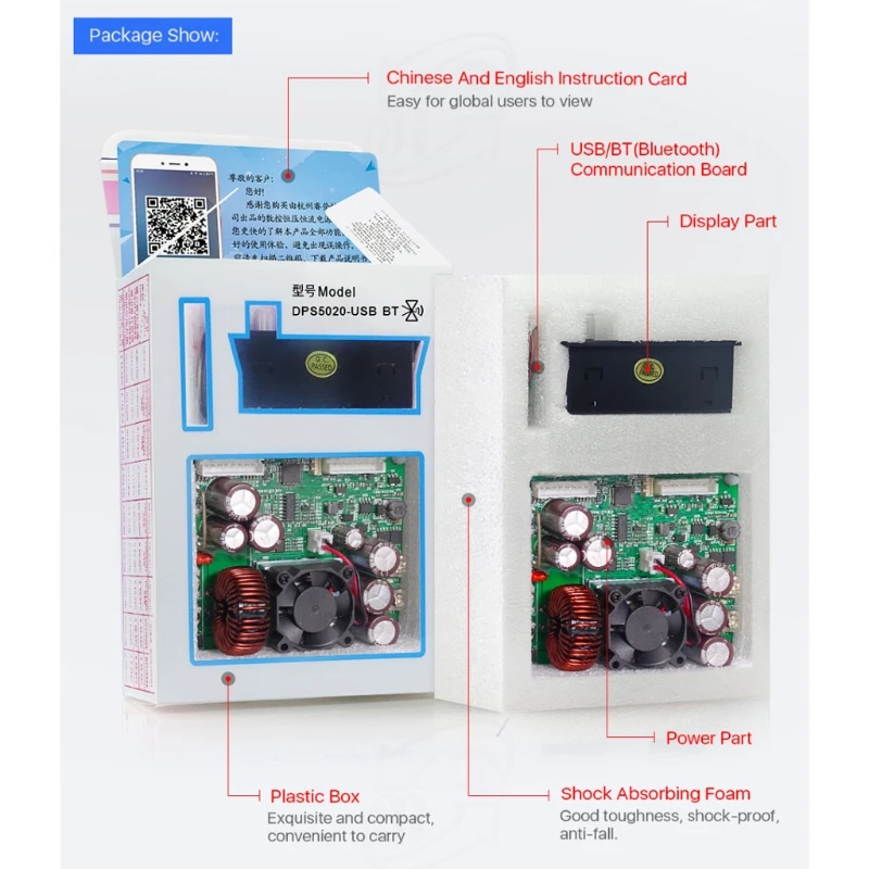 Регулируемый источник питания постоянного тока DPS5020 понижающий преобразователь