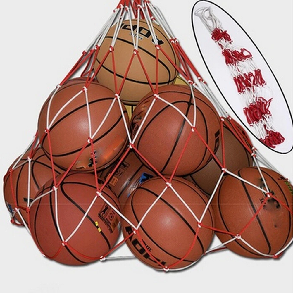 

Футбольная баскетбольная обруч, сетка, 10 мячей, женская спортивная, женская, прочная, стандартная нейлоновая нить для занятий на открытом во...
