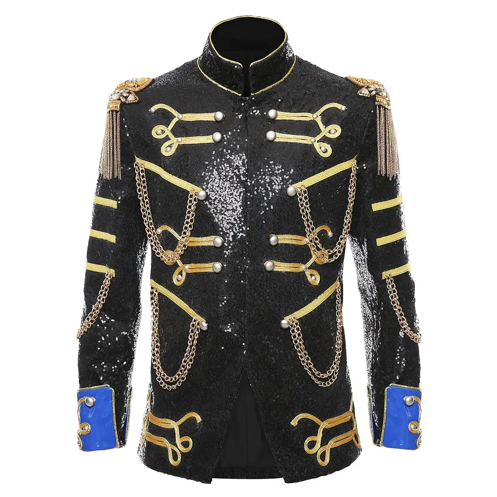 

Fast Shipping Anime Cosplay Men uniform Suit Slim Fit Wedding Party Blazer Dinner Vintage Top Jacket men autumn Coat Xmas Gift