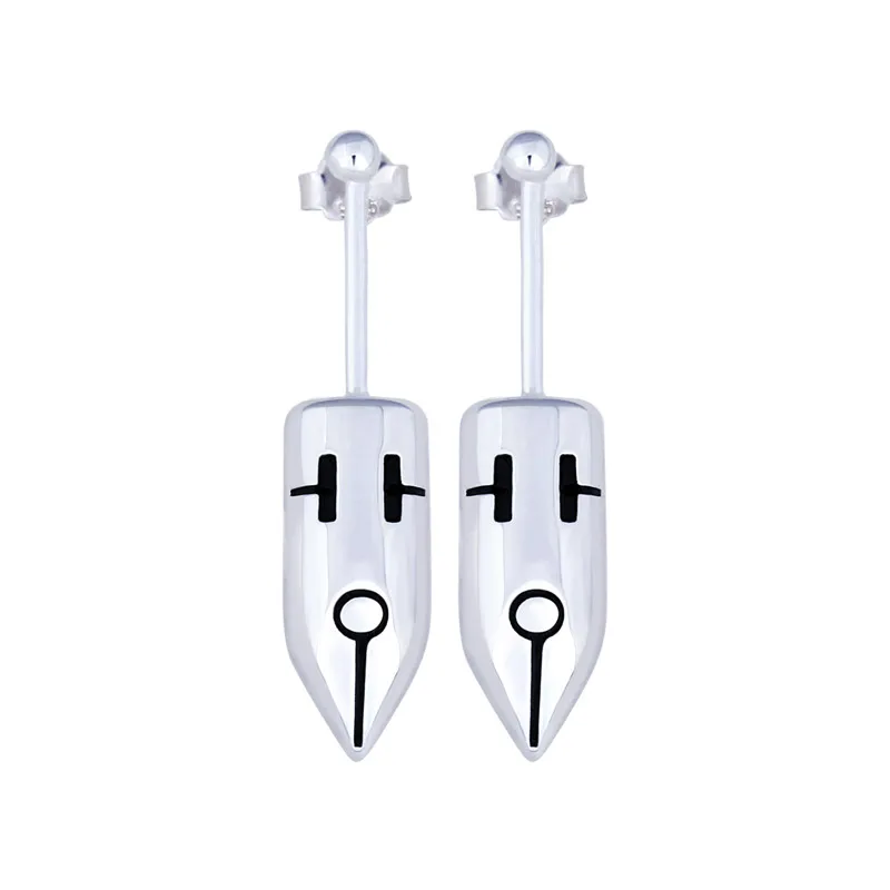 

Anime JoJo's Bizarre Adventure Rohan Kishibe Earrings Cosplay S925 Silver Men Women Fashion Jewelry Ear studs Props Xmas Gifts