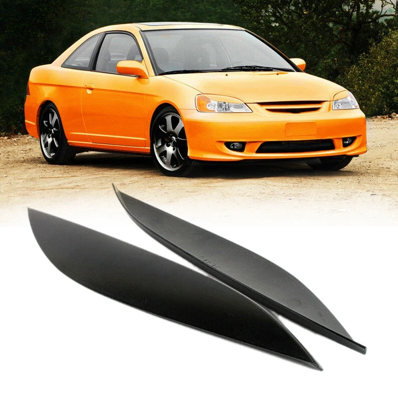 

Car Eyebrows Headlight Cover Eyelids for Honda Civic 2001-2005
