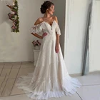 Женское свадебное платье It's yiiya, белое Тюлевое платье трапециевидной формы с кружевной аппликацией и V-образным вырезом на подкладке цвета шампанского на лето 2020