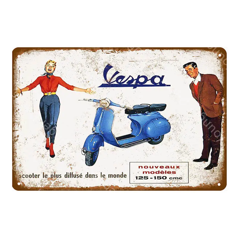 YD5366G Классический Ариэль мотоциклы металлические жестяные знаки Vespa электромобиль плакат для гараж; клуб магазин домашний декор винтажное украшение для стен - Цвет: YD5366G
