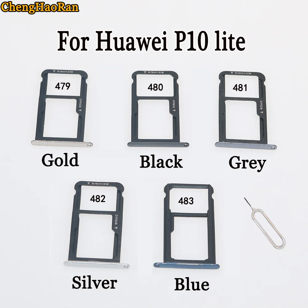 

ChengHaoRan For Huawei P10 p10 Plus P10 lite replacement SIM card tray SD card tray adapter to send card needle